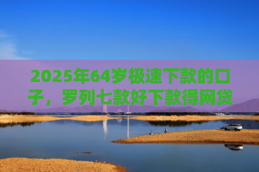 2025年64岁极速下款的口子，罗列七款好下款得网贷口子