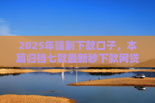 2025年强制下款口子，本篇归档七款最新秒下款网贷口子