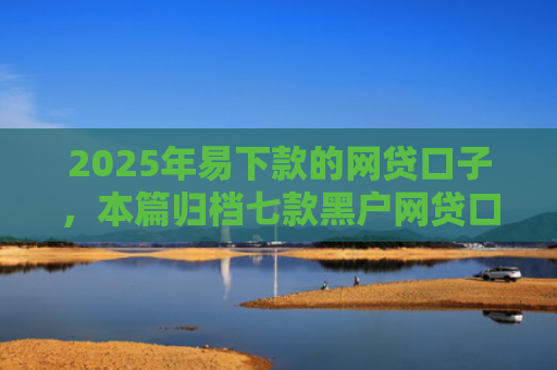 2025年易下款的网贷口子，本篇归档七款黑户网贷口子包下款