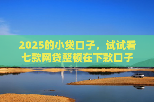 2025的小贷口子，试试看七款网贷整顿在下款口子