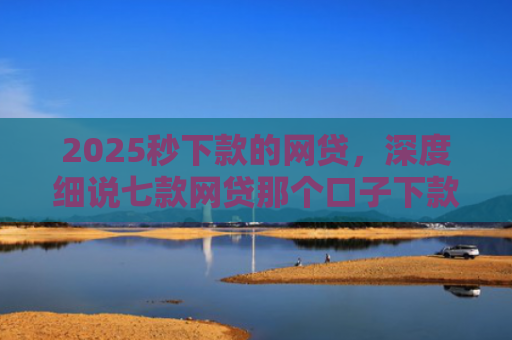 2025秒下款的网贷，深度细说七款网贷那个口子下款大额