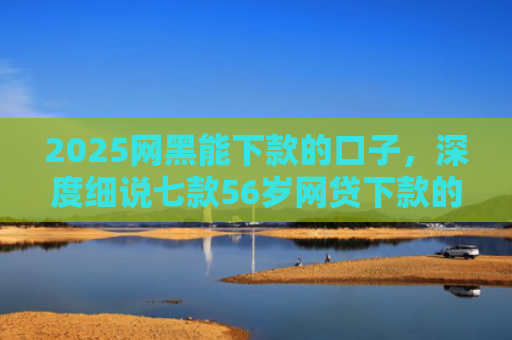 2025网黑能下款的口子，深度细说七款56岁网贷下款的口子
