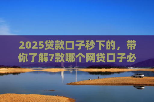 2025贷款口子秒下的，带你了解7款哪个网贷口子必下款