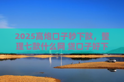 2025高炮口子秒下款，整理七款什么网 贷口子好下款