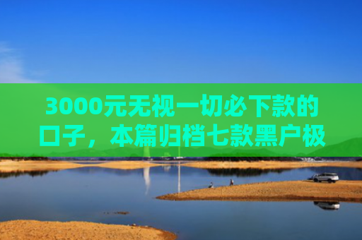 3000元无视一切必下款的口子，本篇归档七款黑户极速下款的网贷口子