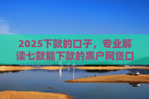2025下款的口子，专业解读七款能下款的黑户网贷口子