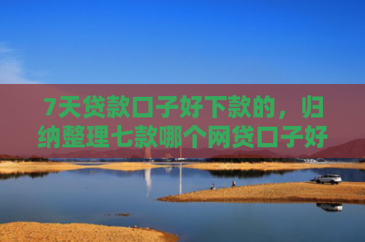 7天贷款口子好下款的，归纳整理七款哪个网贷口子好下款多