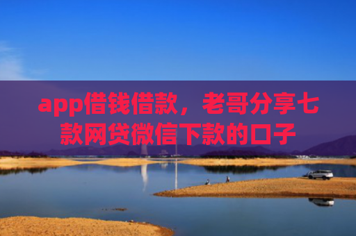 app借钱借款，老哥分享七款网贷微信下款的口子