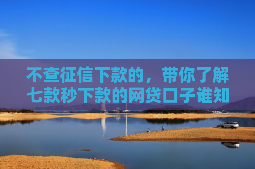 不查征信下款的，带你了解七款秒下款的网贷口子谁知道