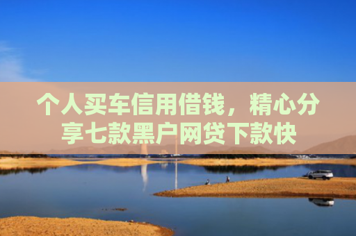个人买车信用借钱，精心分享七款黑户网贷下款快