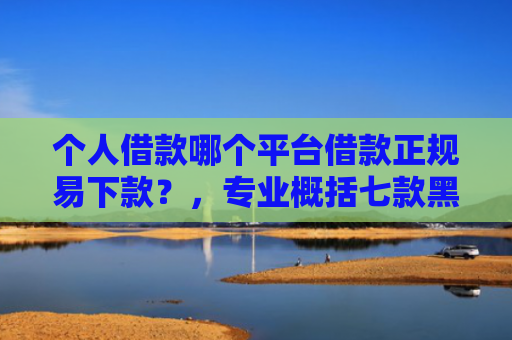 个人借款哪个平台借款正规易下款？，专业概括七款黑户100%下款网贷