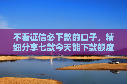 不看征信必下款的口子，精细分享七款今天能下款额度网贷口子