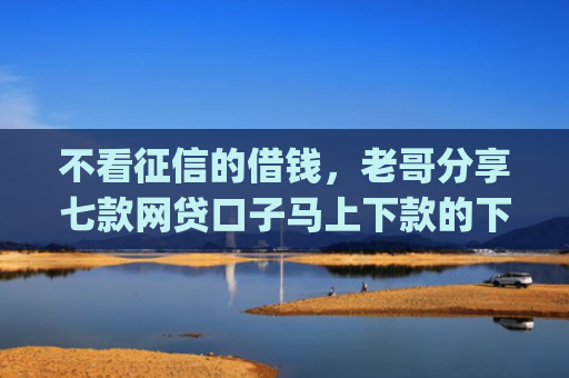 不看征信的借钱，老哥分享七款网贷口子马上下款的下载app