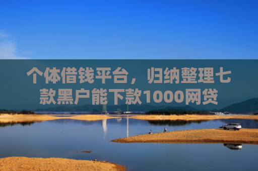 个体借钱平台，归纳整理七款黑户能下款1000网贷