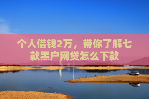 个人借钱2万，带你了解七款黑户网贷怎么下款