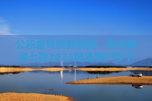 公积金可借款额度，专业解读七款2025网贷黑户秒下款