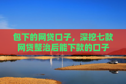 包下的网贷口子，深挖七款网贷整治后能下款的口子