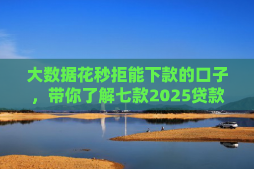 大数据花秒拒能下款的口子，带你了解七款2025贷款口子下款