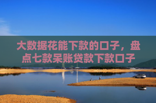 大数据花能下款的口子，盘点七款呆账贷款下款口子