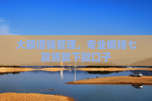 大额借钱管理，专业概括七款贷款下款口子