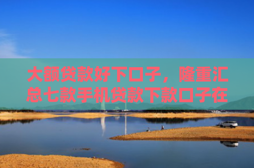 大额贷款好下口子，隆重汇总七款手机贷款下款口子在哪