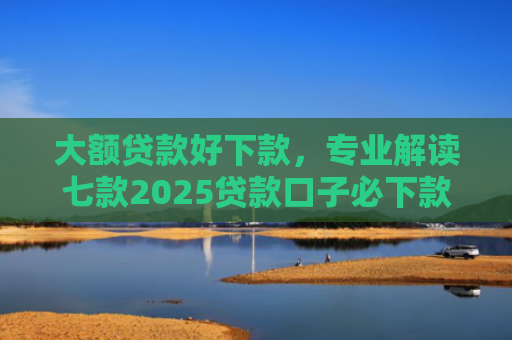 大额贷款好下款，专业解读七款2025贷款口子必下款