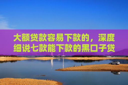 大额贷款容易下款的，深度细说七款能下款的黑口子贷款