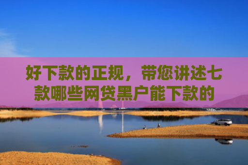 好下款的正规，带您讲述七款哪些网贷黑户能下款的