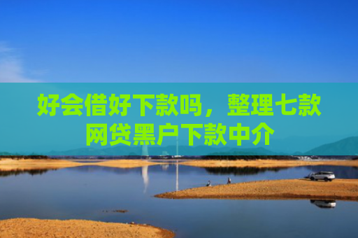 好会借好下款吗，整理七款网贷黑户下款中介