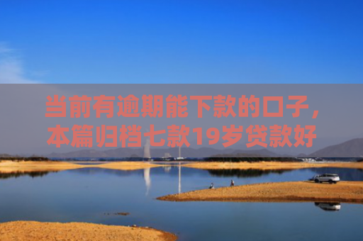 当前有逾期能下款的口子，本篇归档七款19岁贷款好下款的口子