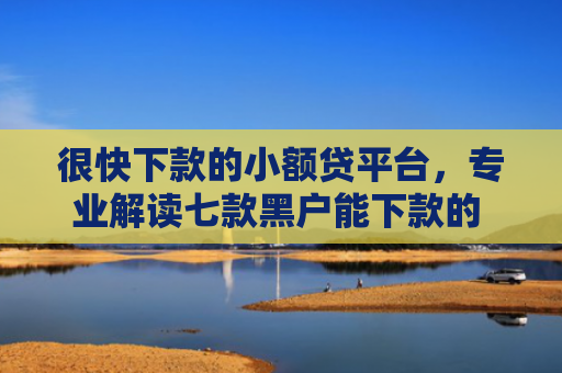 很快下款的小额贷平台，专业解读七款黑户能下款的 网贷口子