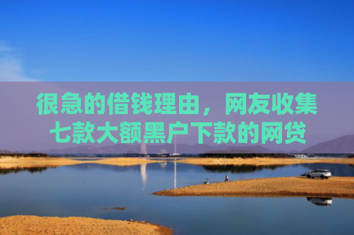 很急的借钱理由，网友收集七款大额黑户下款的网贷