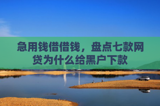 急用钱借借钱，盘点七款网贷为什么给黑户下款