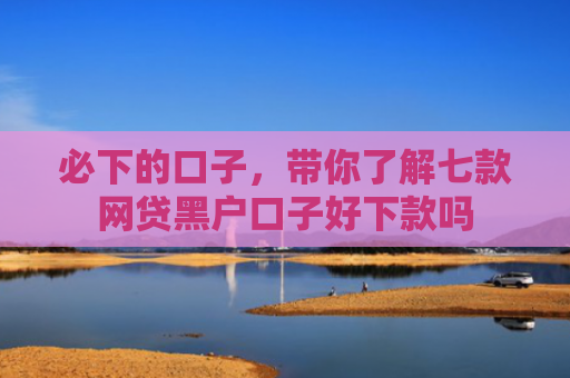 必下的口子，带你了解七款网贷黑户口子好下款吗