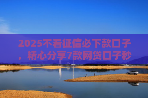 2025不看征信必下款口子，精心分享7款网贷口子秒下款