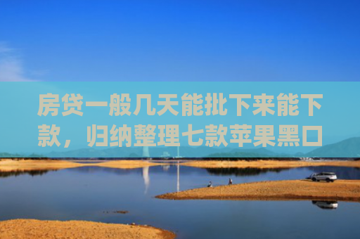 房贷一般几天能批下来能下款，归纳整理七款苹果黑口子必下款app
