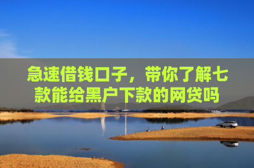 急速借钱口子，带你了解七款能给黑户下款的网贷吗
