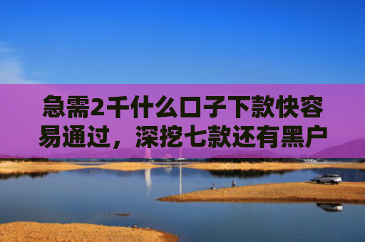 急需2千什么口子下款快容易通过，深挖七款还有黑户能下款的网贷吗