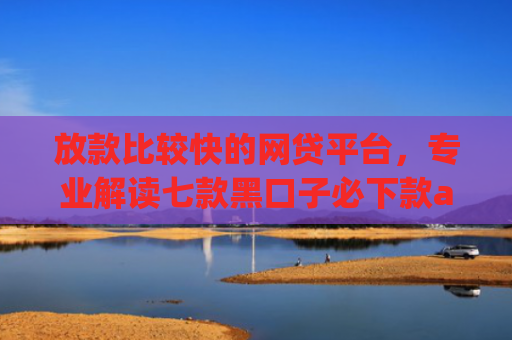 放款比较快的网贷平台，专业解读七款黑口子必下款app大全