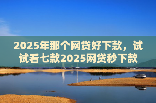 2025年那个网贷好下款，试试看七款2025网贷秒下款口子