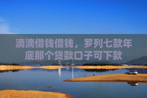 滴滴借钱借钱，罗列七款年底那个贷款口子可下款