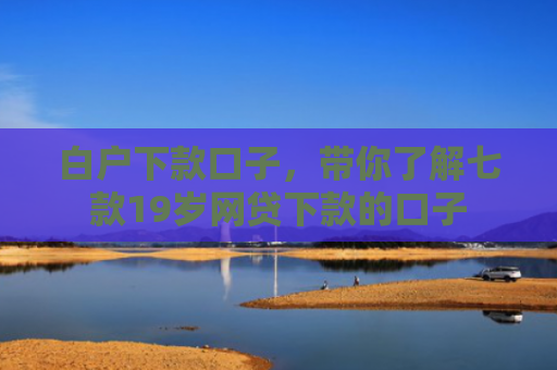 白户下款口子，带你了解七款19岁网贷下款的口子