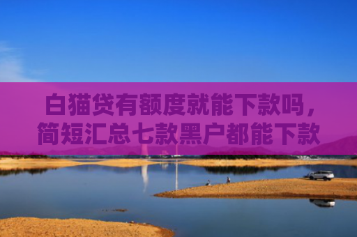 白猫贷有额度就能下款吗，简短汇总七款黑户都能下款的网贷口子