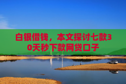 白银借钱，本文探讨七款30天秒下款网贷口子