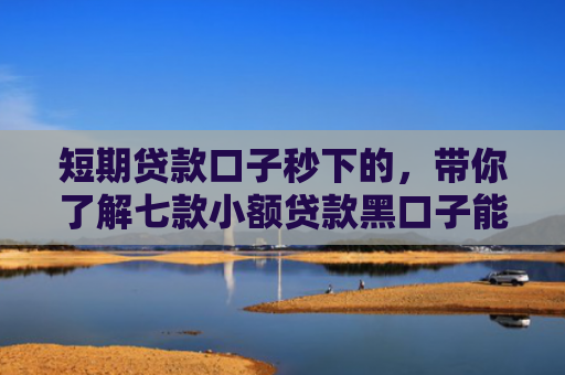 短期贷款口子秒下的，带你了解七款小额贷款黑口子能下款吗