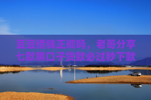 豆豆借钱正规吗，老哥分享七款黑口子贷款必过秒下款2025