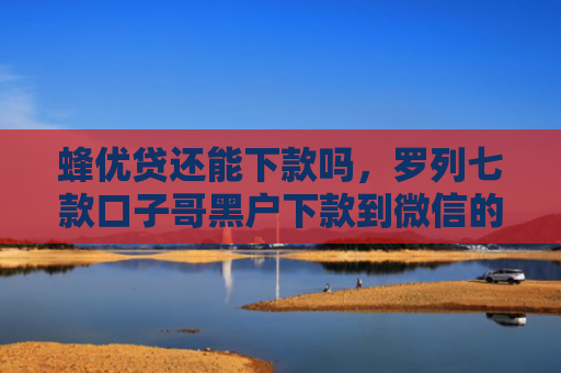 蜂优贷还能下款吗，罗列七款口子哥黑户下款到微信的APP
