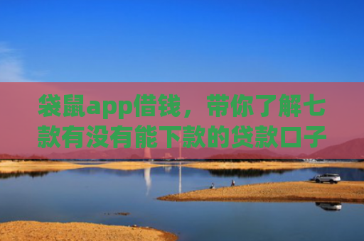 袋鼠app借钱，带你了解七款有没有能下款的贷款口子