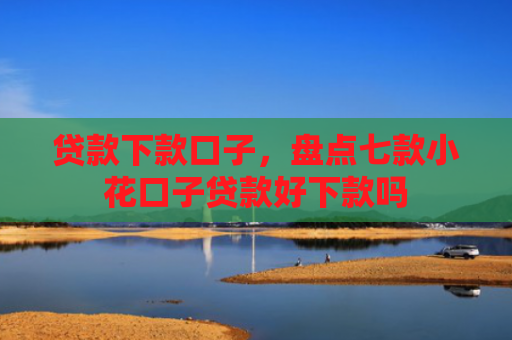 贷款下款口子，盘点七款小花口子贷款好下款吗