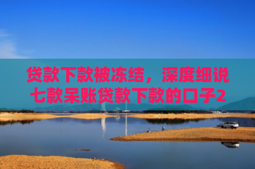 贷款下款被冻结，深度细说七款呆账贷款下款的口子2025